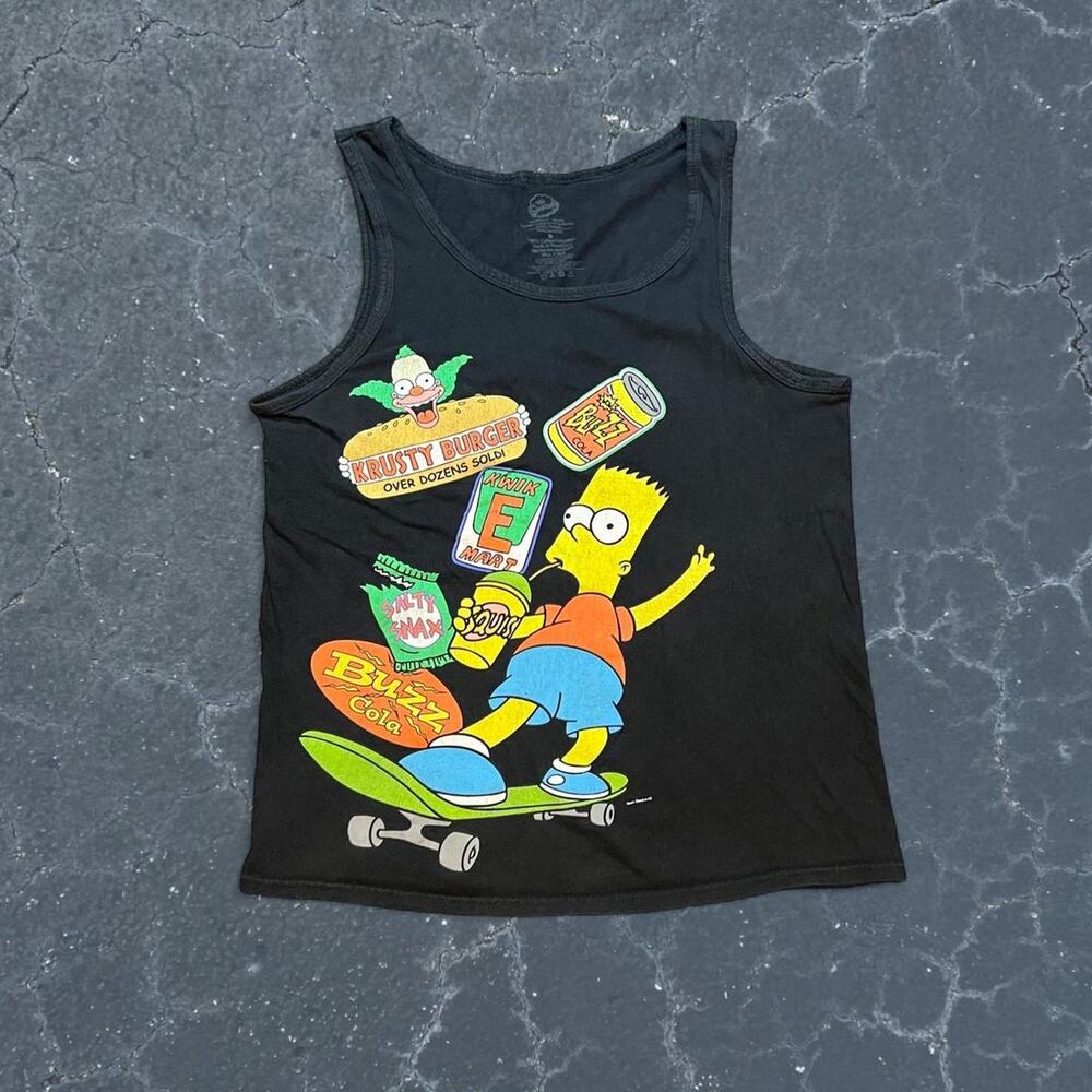 Black bart simpson tank top